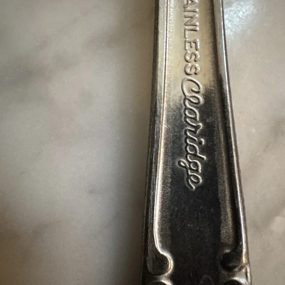 Update Claridge Stainless Steel Spoons + Fork Floral and Scroll